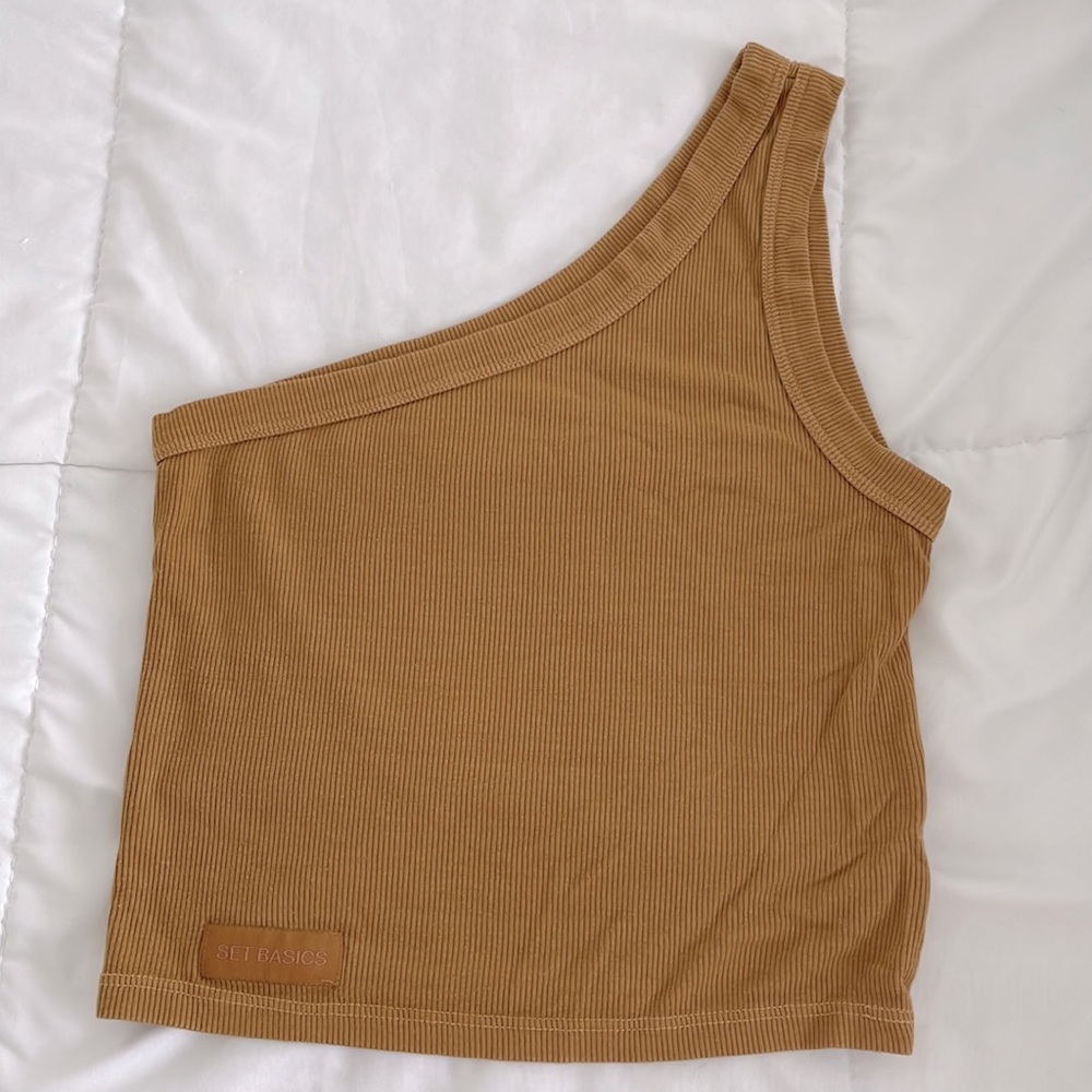 Like new Set Active one shoulder top